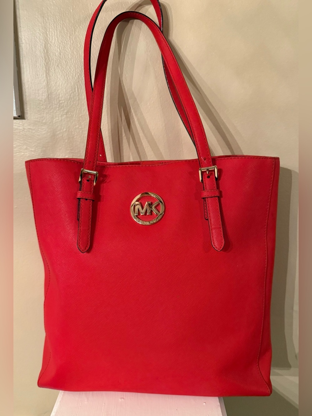 Michael Kors Jet Set Large Saffiano Leather Travel Tote EUC - Picture 13 of 13